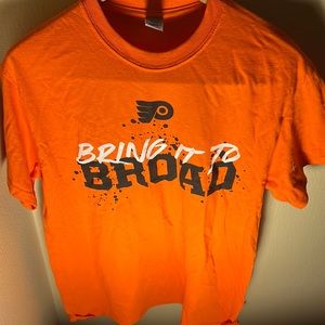 NHL Men’s Flyers Bring It To Broad 2021-2022 Home Schedule Color Orange